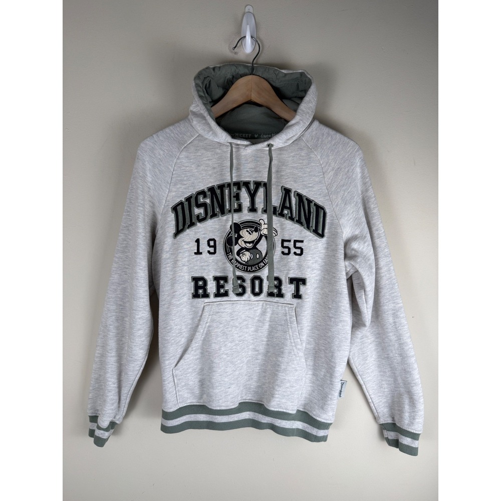 Disneyland Resort 1955 Hooded Sweatshirt Kangaroo Pocket Drawstring Size XS EUC